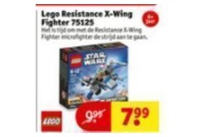 lego resistance x wing fighter 75125