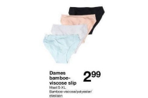 dames bamboe viscose slip