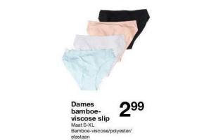 dames bamboe viscose slip