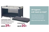 campingbed dieren