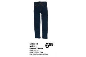 meisjes skinny denim broek