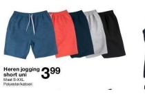 heren jogging short uni