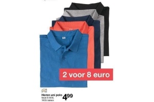 heren uni polo