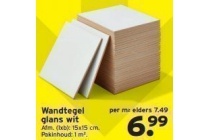 wandtegel glans wit