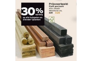 tuinpalen en vlonder planken