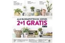 alle bloempotten en kistjes 2 1 gratis