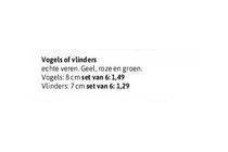 vogel of vlinders nu vanaf eur1 49