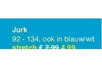 jurk in blauw wit nu eur4 99