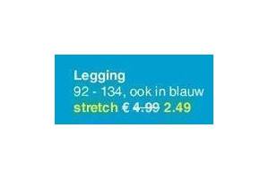 legging in zwart of blauw eur2 49