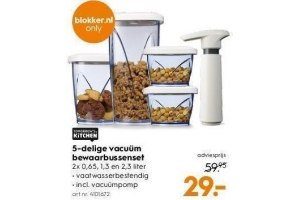 5 delige bewaarbussenset