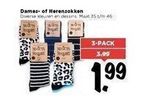 dames of herensokken