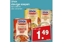 unox stevige soepen