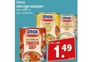 unox stevige soepen