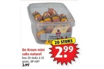 de kroon mini saks naturel