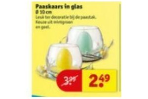 paaskaars in glas