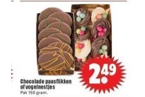 chocolade paasflikken of vogelnestjes