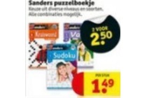 sanders puzzelboekje