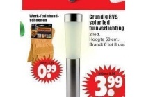 grundig rvs solar led tuinverlichting