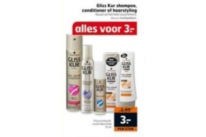 gliss kur shampoo conditioner of haarstyling