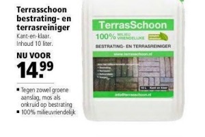 terrasschoon bestrating en terrasreiniger nu voor eur14 99