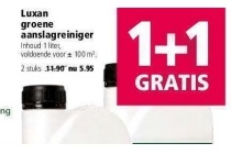 luxan groene aanslagreiniger nu 1 1 gratis