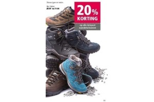 20 korting op alle grisport wandelschoenen