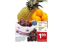 perssinaasappels anaans of tropical delight rode druiven met pit