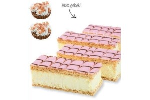 coop creme kletskopgebakjes of roze tompoucen