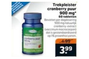 trekpleister cranberry puur 900 mg