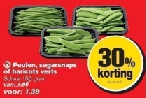 peulen sugarsnaps of haricots verts