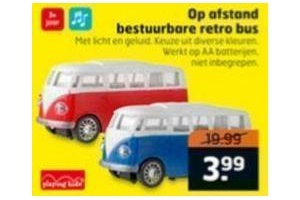 op afstand bestuurbare retro bus