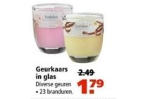 geurkaars in glas