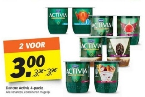 danone activia 4 packs