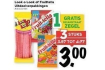look o look of fruittella uitdeelverpakkingen