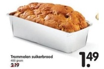 trommelen suikerbrood