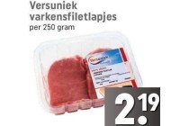 versuniek varkensfiletlapjes