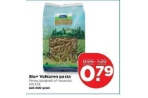 bio volkoren pasta