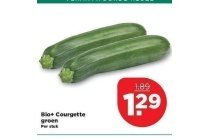 bio courgette groen