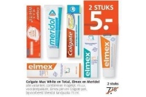 colgate max white en total elmex en meridol