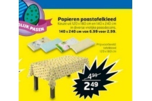 Pracht automaat lekken Papieren paastafelkleed voor €2,49 - Beste.nl