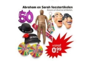 abraham en sarah feestartikelen