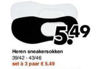 heren sneakersokken