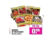 groente of fruitzaaiset