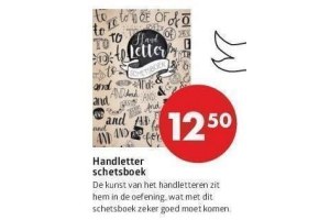 handletter schetsboek