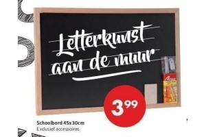 schoolbord nu eur3 99 per stuk