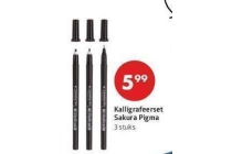 kalligrafeerset sakura pigma nu eur5 99 per set