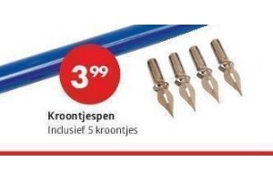 kroontjespen nu eur3 99 per stuk