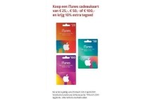 nu 10 extra tegoed bij een itunes cadeaukaart