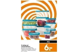 12 delige set vershouddozen nu eur6