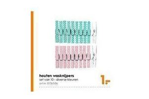 houten wasknijpers nu eur1 per set
